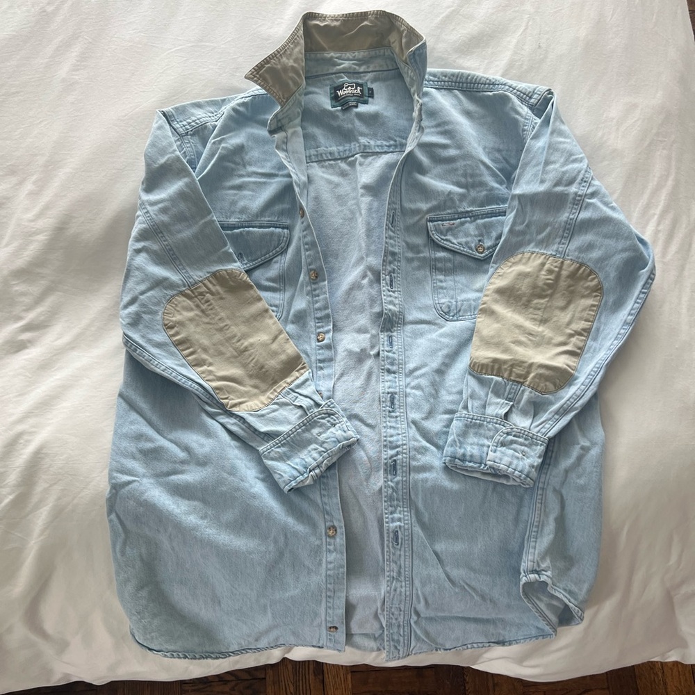Vintage Woolrich light denim jacket shirt men’s size L